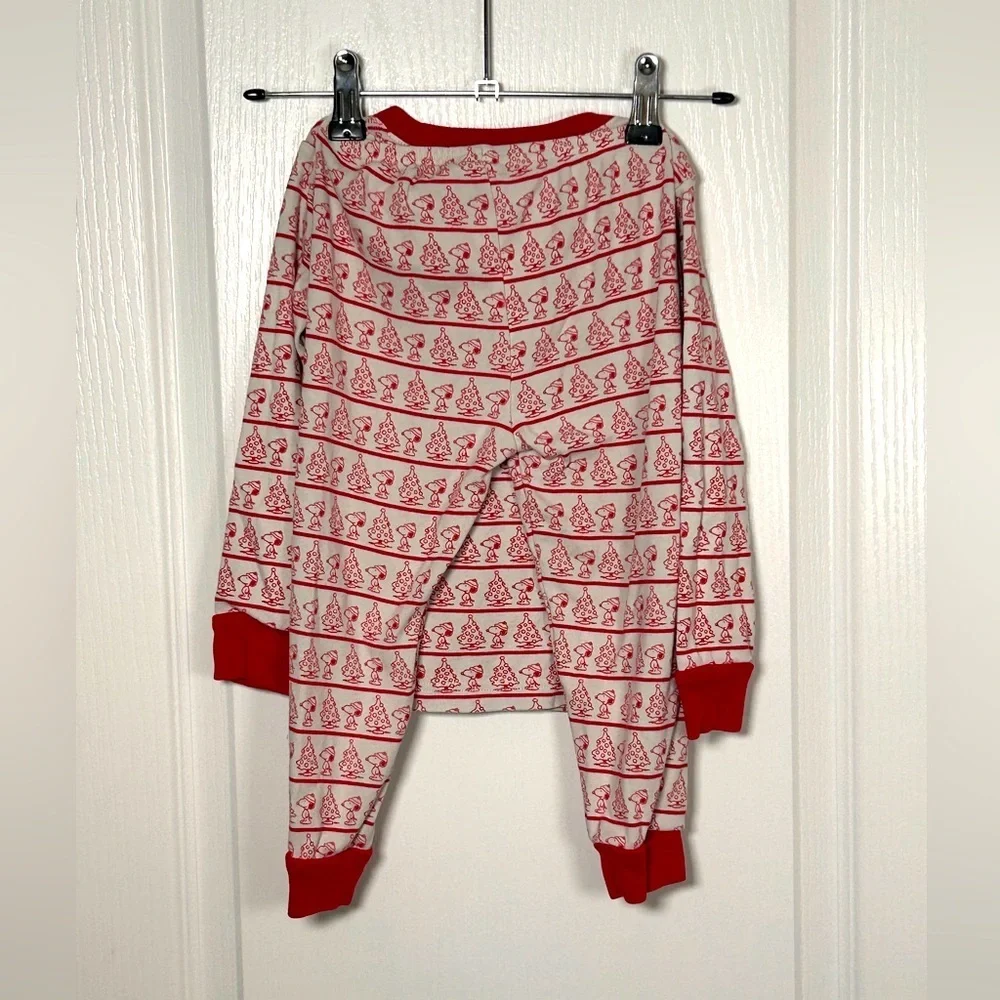 Janie and Jack Kids Snoopy Peanuts PJs Red White Size 3
